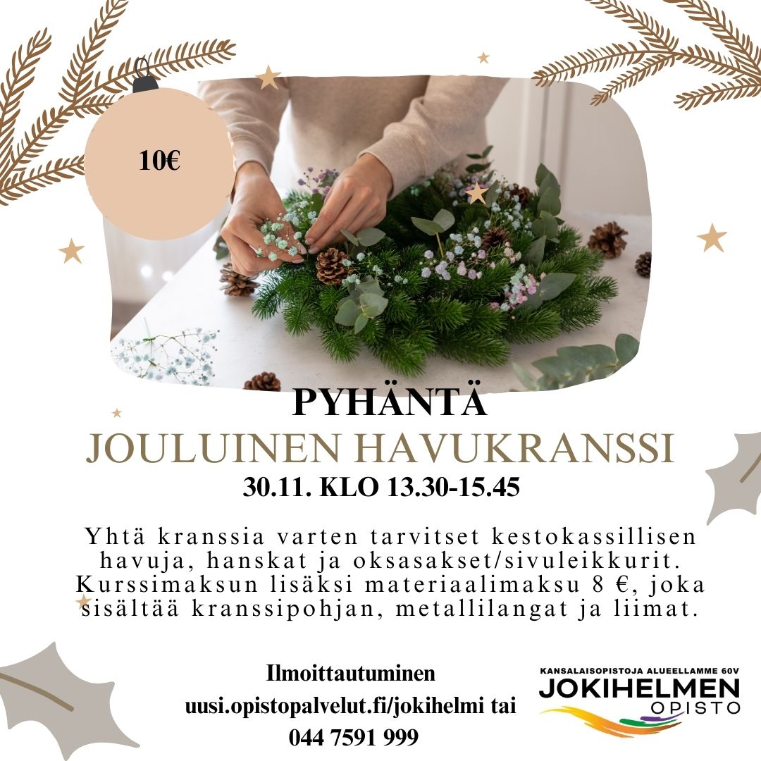 Jouluinen havukranssi