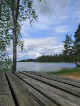 Kesäinen järvimaisema