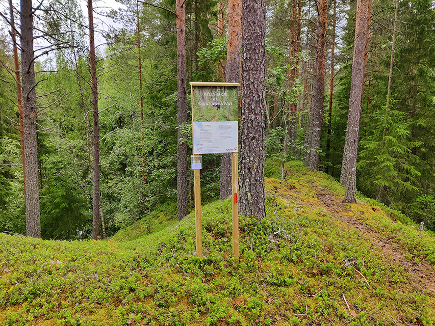 Opastaulu Myllyharjulla