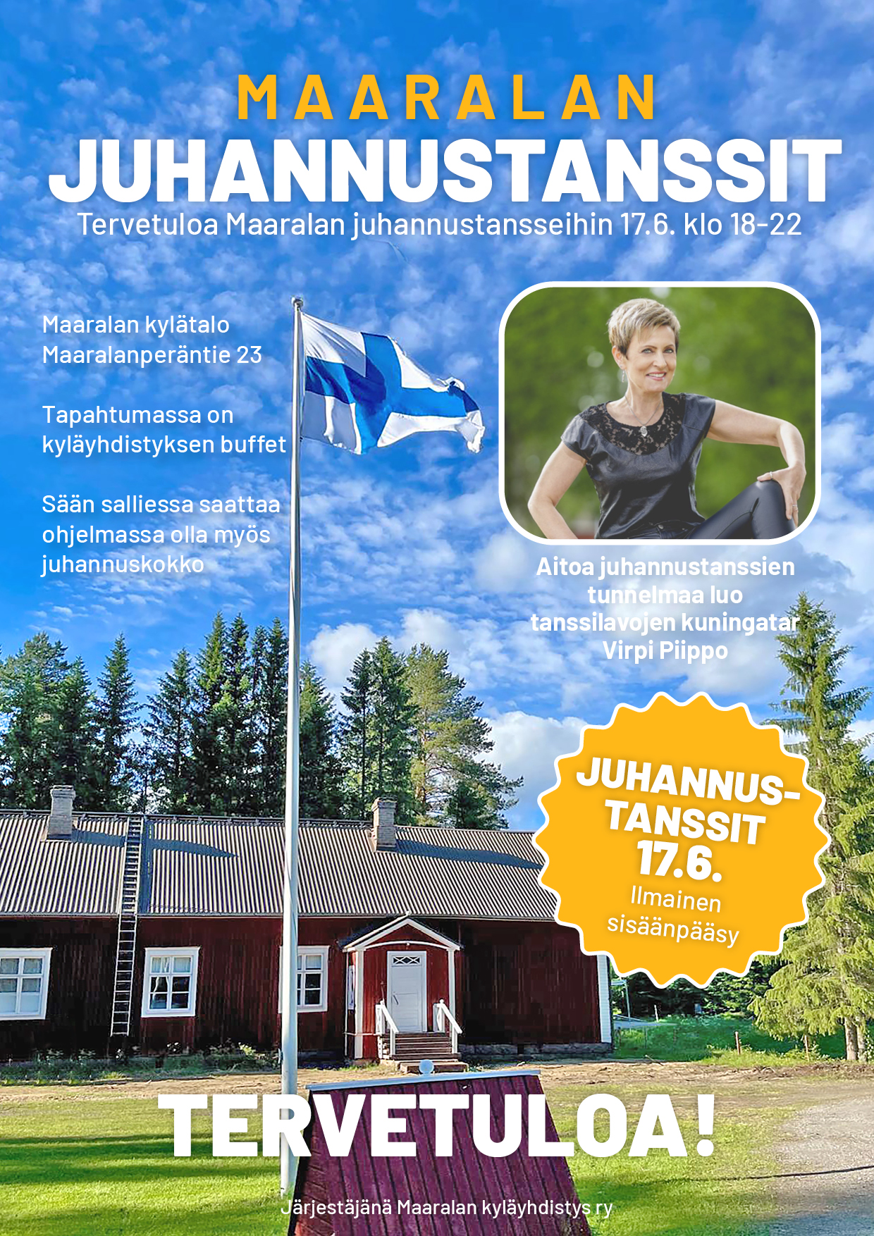 Maaralan juhannustanssit 17.6. klo 18